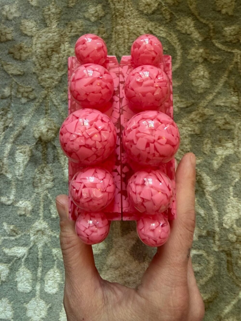 CULT GAIA Eos beaded marbled acrylic clutch - Picture 6 of 8